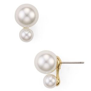 Kate Spade double pearl stud earrings
